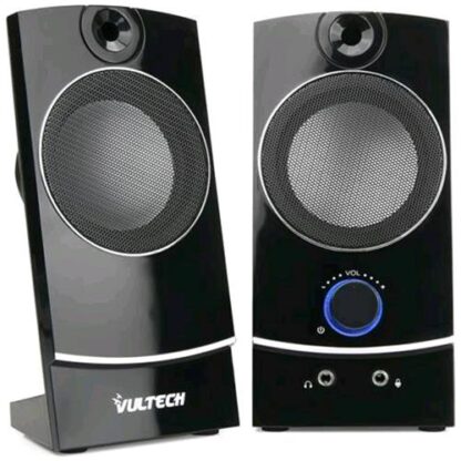 VULTECH SP-330 CASSE ACUSTICHE 2.0 AUTOALIMENTATE CONNESSIOINE USB 2.0 POTENZA 3W RMS USCITA CUFFIE JACK 3.5MM COLORE NERO