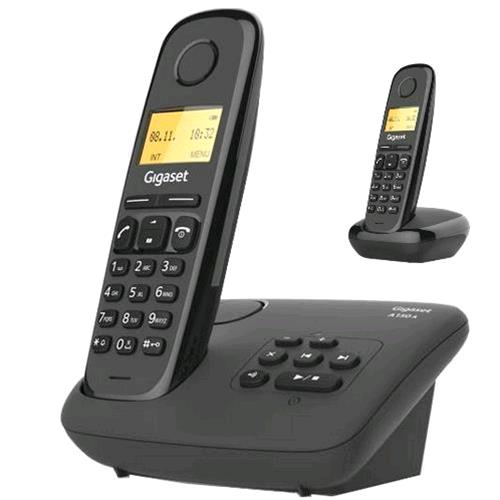 GIGASET A270 CORDLESS DECT CON SEGRETERIA + AGGIUNTIVO COLORE NERO