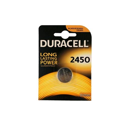 DURACELL DL2450/CR2450 BLISTER 1 BATTERIA A BOTTONE AL LITIO