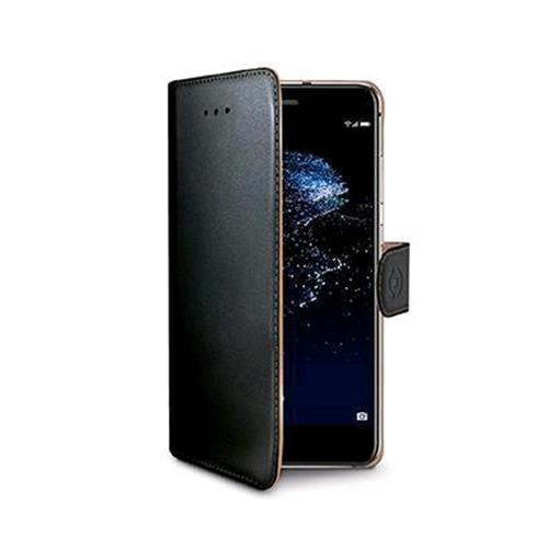 CELLY HUAWEI P10 LITE WALLY CASE CUSTODIA A PORTAFOGLIO IN SIMILPELLE COLORE NERO
