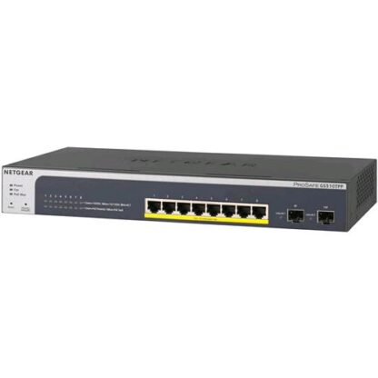 NETGEAR GS510TPP-100EUS SWITCH GESTITO 8 PORTE POE RJ-45 10/100/1000 Mbps +2 SLOT SFP