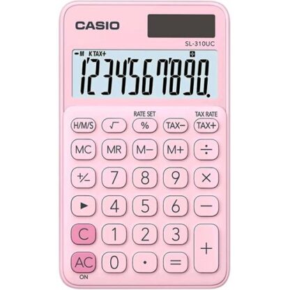 CASIO SL-310UC-PK CALCOLATRICE TASCABILE 10 CIFRE COLORE ROSA