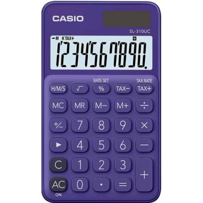 CASIO SL-310UC-PL CALCOLATRICE TASCABILE 10 CIFRE COLORE PURPLE