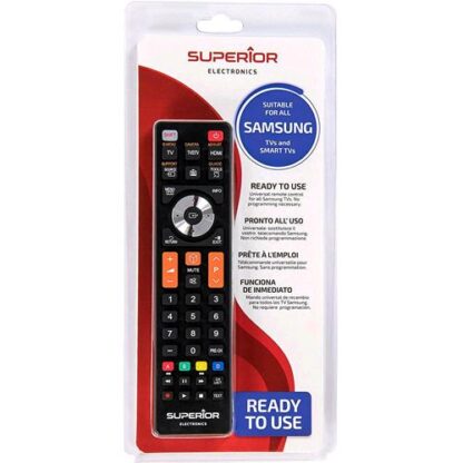 SUPERIOR SUP044 TELECOMANDO UNIVERSALE COMPATIBILE TV E SMART TV SAMSUNG COLORE NERO