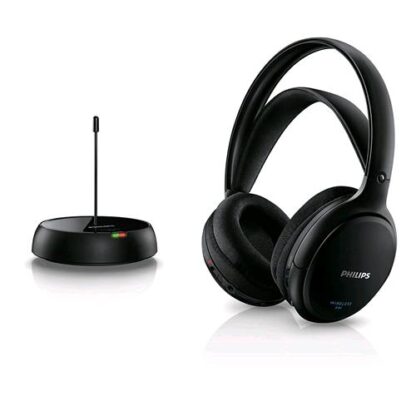 PHILIPS SHC5200/10 CUFFIE HIFI WIRELESS (32 MILLIMETRI AL NEODIMIO, 24 OHM, 100 DB) COLORE NERO