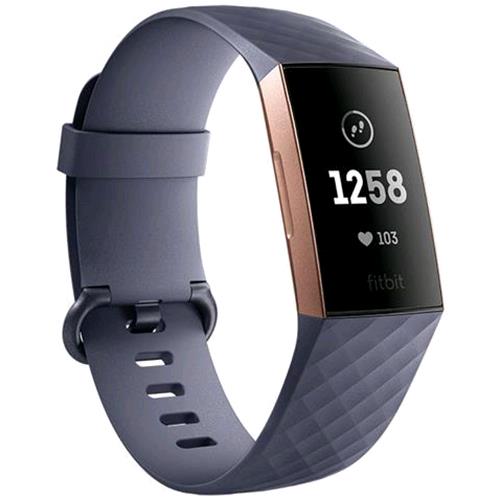 FITBIT CHARGE 3 TRACKER FITNESS CORPO COLORE GRIGIO BLU/ROSA