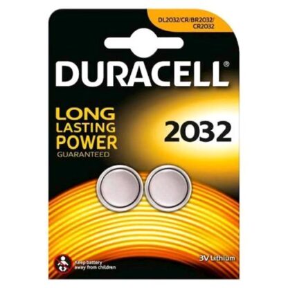 DURACELL CR2032 BATTERIA AL LITIO A BOTTONE 3 V CONF 2 Pz.