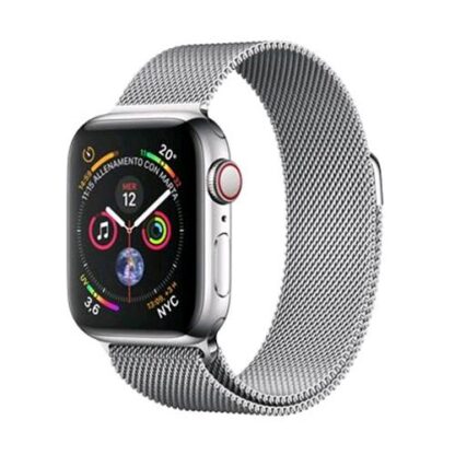 APPLE WATCH SERIE 4 GPS + CELLULAR CASSA 40mm ACCIAIO CON CINTURINO LOOP MGLIA MILANESE SILVER