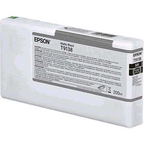 EPSON T9138 CARTUCCIA INK 200 ML NERO OPACO
