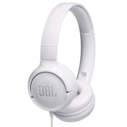 JBL TUNE 500 CUFFIE CON MICROFONO CAVO 0.5MT JACK 3.5MM COLORE BIANCO