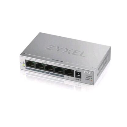 ZYXEL GS1005HP NO GESTITO GIGABIT ETHERNET (10/100/1000) ARGENTO SUPPORTO POWER OVER ETHERNET (POE)