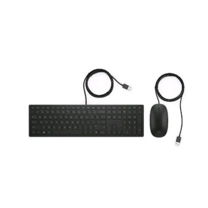 HP 4CE97AA PAVILION TASTIERA E MOUSE USB 400 DPI COLORE NERO
