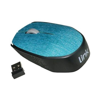 LINK LKMOS08 MOUSE WIRELESS IN TESSUTO AZZURRO 1.000 DPI