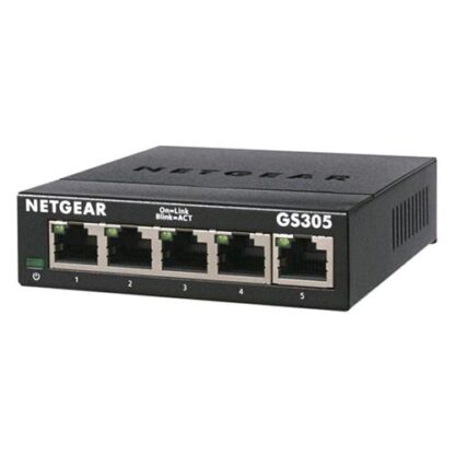 NETGEAR GS305-300PES SWITCH DI RETE NON GESTITO L2 GIGABIT ETHERNET (10/100/1000) NERO