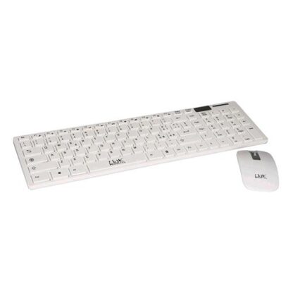 LINK LKTAST06 TASTIERA SLIM E MOUSE COMBO WIRELESS 104 TASTI LAYOUT ITALIANO 1.000/1.600 DPI BIANCO
