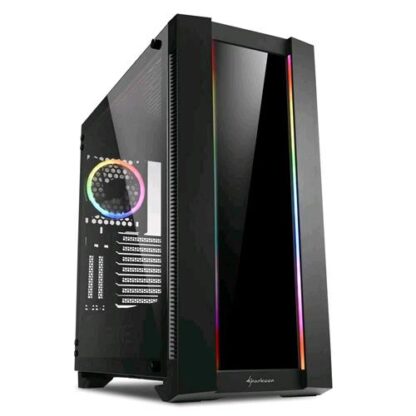 SHARKOON ELITE SHARK CA200G CASE ATX RGB CONTROLLER RGB 8 ENTRATE PANNELLO LATERALE IN VETRO TEMPERATO NERO