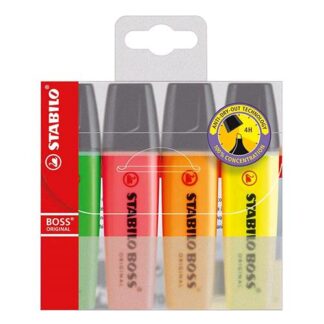 STABILO BOSS ORIGINAL EVIDENZIATOREL COLORI ASSORTI 4 Pz