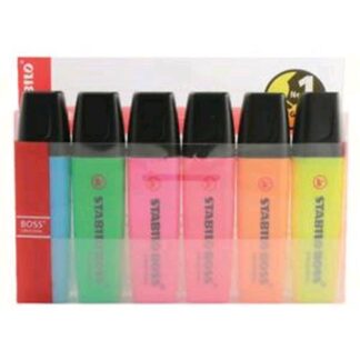 STABILO BOSS ORIGINAL 4 COLORI ASSORTITI 6 Pz