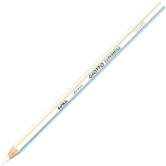 GIOTTO SUPERMINA PASTELLI 3.8 mm CONFEZIONE MONO COLORE BIANCO 12 Pz.