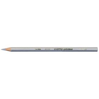 GIOTTO SUPERMINA PASTELLI 3.8 mm CONFEZIONE MONO COLORE ARGENTO 12 Pz.