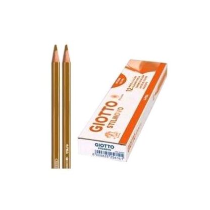 GIOTTO STILNOVO ACQUARELL PASTELLI ACQUERELLABILI 3.3 mm CONFEZIONE MONI COLORE MARRONE 12 Pz.