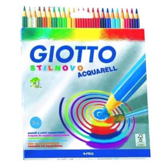 GIOTTO STILNOVO ACQUARELL PASTELLI ACQUERELLABILI 3.3 mm COLORI ASSORTITI CONF 24 Pz.