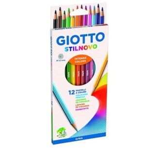 GIOTTO STILNOVO PASTELLO 3.3 mm COLORI ASSORTITI CONF 12 Pz.