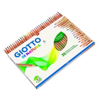 GIOTTO DI NATURA PASTELLI 3.8 mm IN LEGNO COLORI ASSORTITI CONF 36 Pz.