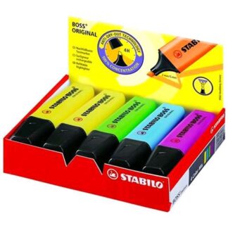 STABILO BOSS ORIGINAL EVIDENZIATORE ASTUCCIO COLORI ASSORTITI 10 Pz