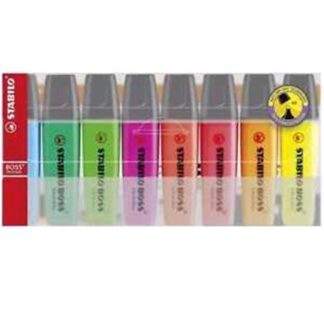STABILO BOSS ORIGINAL EVIDENZIATORE COLORI ASSORTITI 8 Pz