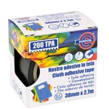 EUROCEL 200 TPA NASTRO ADESIVO TELATO 38MMx2.7M COLORE NERO