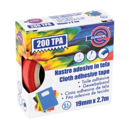 EUROCEL 200 TPA NASTRO ADESIVO TELATO 19MMx2.7M COLORE ROSSO