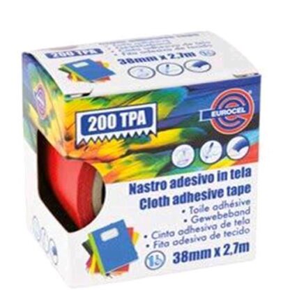 EUROCEL 200 TPA NASTRO ADESIVO TELATO 38MMx2.7M COLORE ROSSO