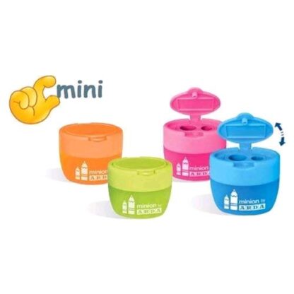ARDA MINION TEMPERAMATITE MINI 2 FORI DIAMETRO 7.8-11mm CONTENITORE IN PLASTICA COLORI ASSORTITI 1 Pz.