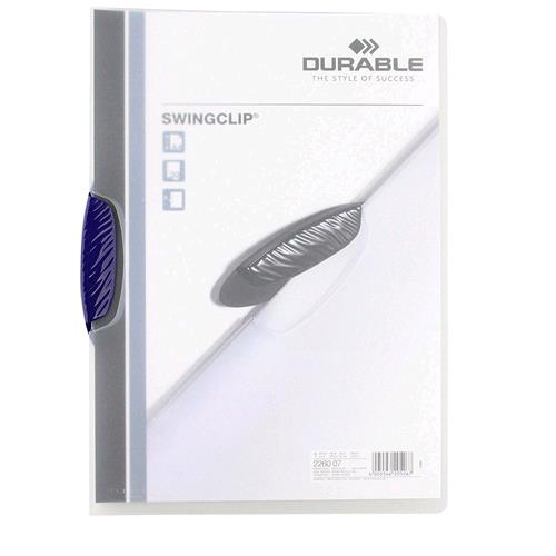 DURABLE SWINGCLIP CARTELLINA CON CLIP CAPACITA' 30 FOGLI A4 COLORE BLU 1 Pz.