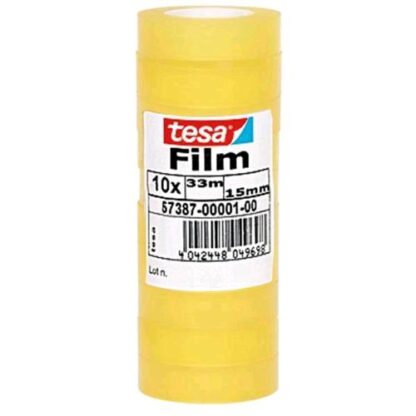 TESA FILM NASTRO ADESIVO 15MMx33M CONF. 10 Pz.