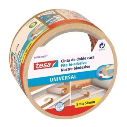 TESA UNIVERSAL NASTRO BIADESIVO 50MMx5M COLORE BIANCO CONF. 6 Pz.