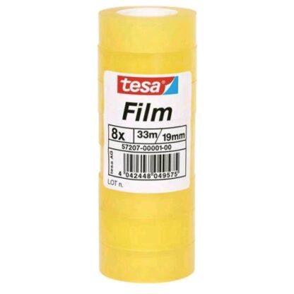 TESA FILM NASTRO ADESIVO 19MMx33M CONF. 8 Pz.