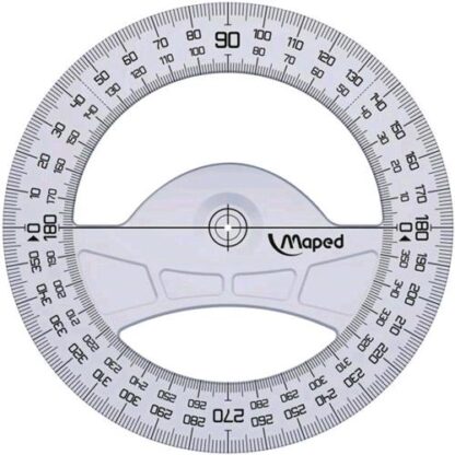 MAPED GEOMETRIC GONIOMETRO 360 GRADI TRASPARENTE 1 Pz.