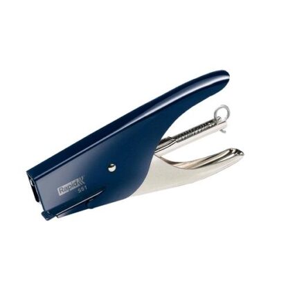 RAPID S51 CUCITRICE A PINZA CARICAMENTO POSTERIORE 12 FOGLI TIPO PUNTI PASSO 64 MM COLORE BLU