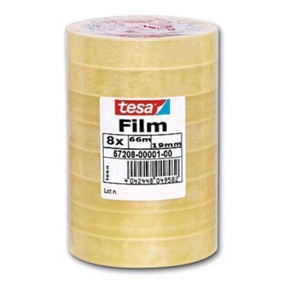 TESA FILM NASTRO ADESIVO TRASPARENTE 19mm x 66 mt CONF 8 Pz.