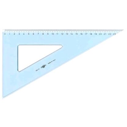 ARDA LINEA UNI SQUADRA IN POLIESTERE SMUSSO, TIRACHINA E BORDO INTERNO 60� 25 CM