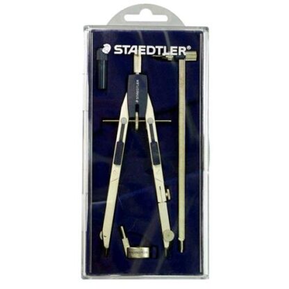 STAEDTLER COMPASSO FRIZION IN OTTONE NICHELATO CON VITE CENTRALE E TASTI REG. RAPIDA + ASTUCCIO