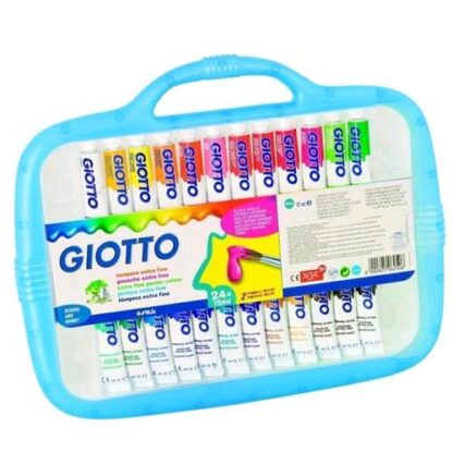 GIOTTO TEMPERA TUBO 12 ML COLORI ASSORTITI CONF 24 Pz.