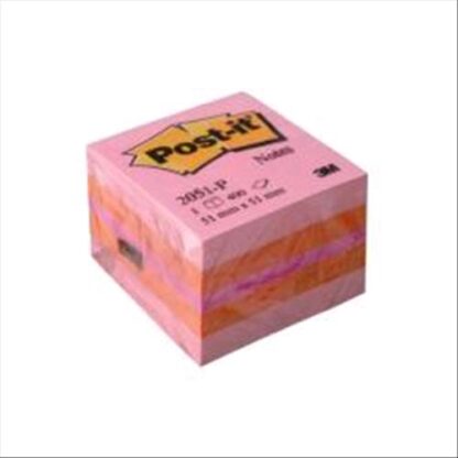 3M MINI CUBO POST-IT DADO PINK 2051-P 400 FOGLI POST-IT 51MMx51MM COLORI ASSORTITI