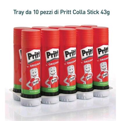 PRITT COLLA STICK TRASPARENTE 43 GR CONF 10 Pz.