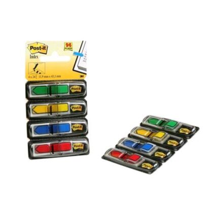 3M POST-IT INDEX MINISET FRECCIA SEGNAPAGINA 12MMx43.6MM COLORI ASSORTITI CONF. 96 Pz.