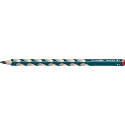 STABILO EASYGRAPH MATITA DI GRAFITE HB FUSTO TRIANGOLARE E SAGOMATURE ANTI SCIVOLO ERGONOMICA PER DESTRIMANI CONF 12 Pz.