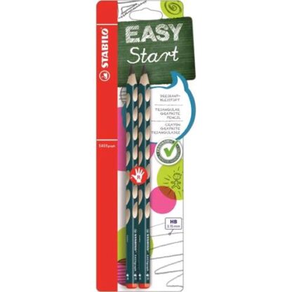 STABILO EASYGRAPH MATITA DI GRAFITE HB CON IMPUGNATURA ERGONOMICA PER DESTRIMANI CONF 2 Pz.