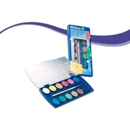 PELIKAN ACQUERELLI PASTIGLIE 30 mm COLORI ASSORTITI 22 Pz.